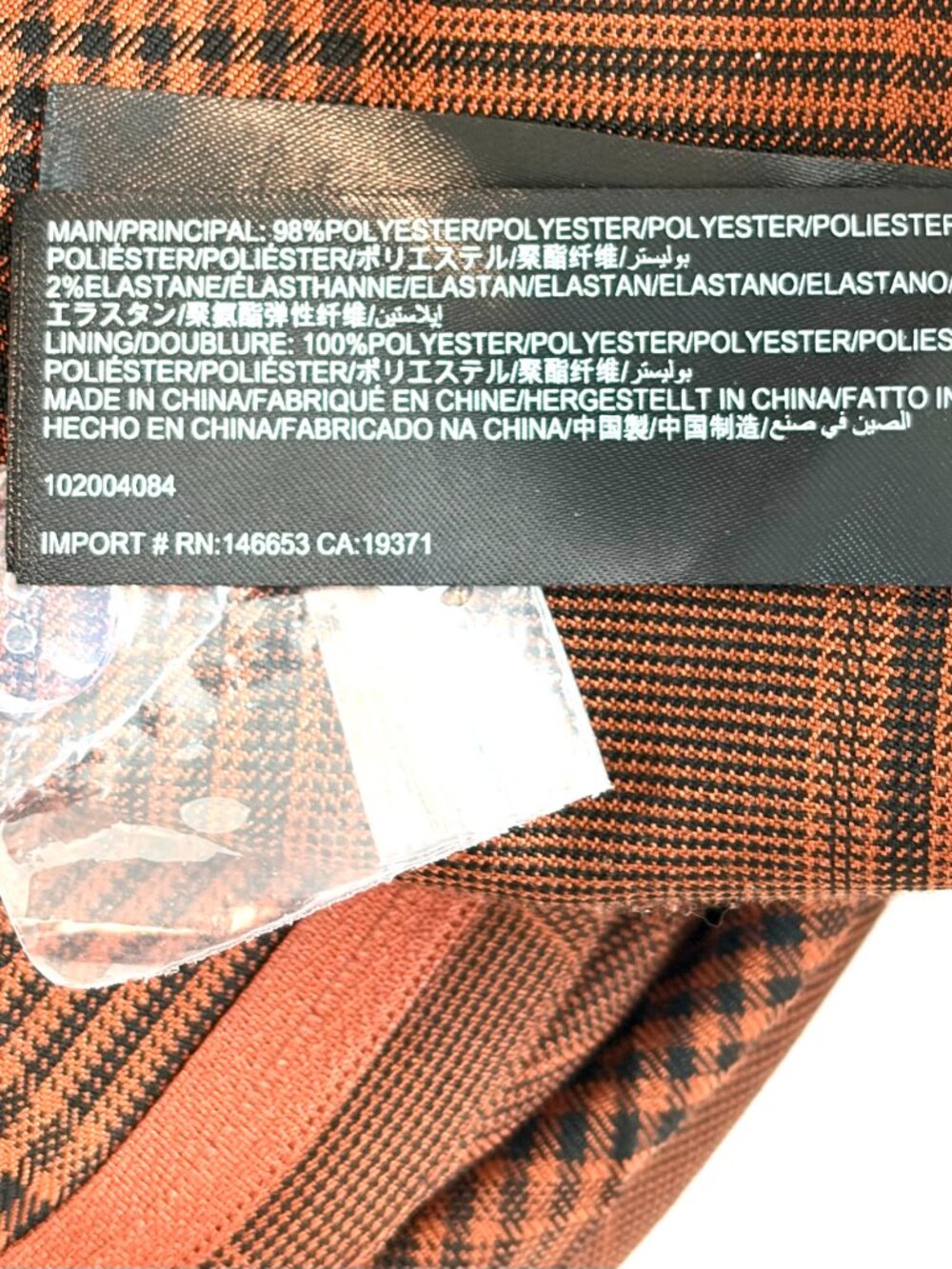 C/MEO Collective brown plaid trousers XS - Picture 8 of 8